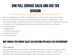 Full service sales tax compliance services 