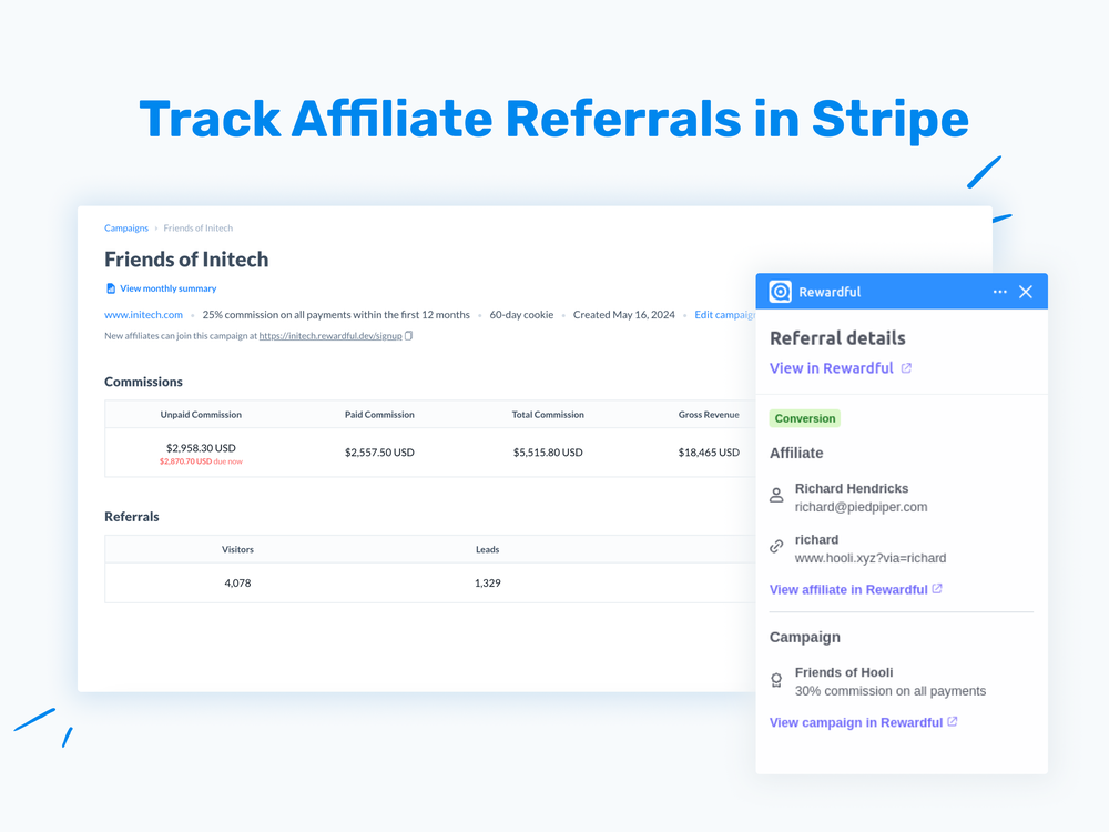 Track Affiliate Referrals in Stripe