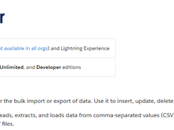 Salesforce Data Loader Screenshot 1