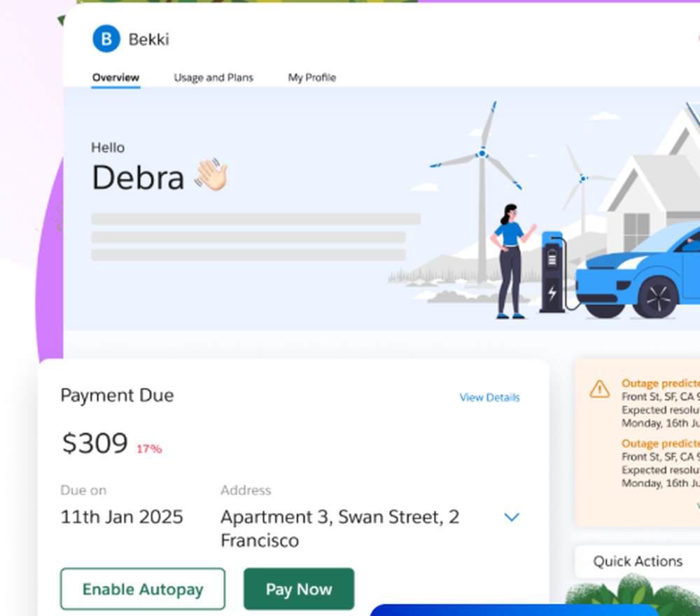 Salesforce Energy & Utilities Cloud Screenshot 1
