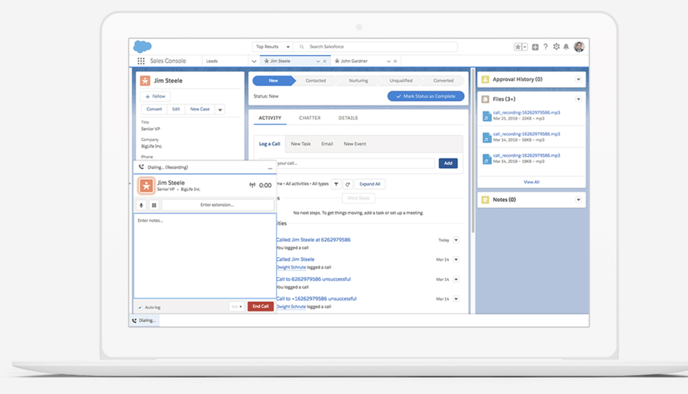 Salesforce Sales Dialer Screenshot 1