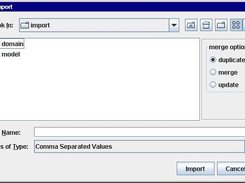 screenshot of release 1.4.0 import options