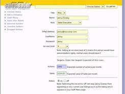 Edit a staff member record
