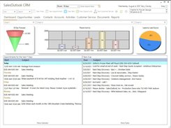 Outlook CRM Dashboard. See your week at a glance. Keep track of all your recent activity for companies and contacts.