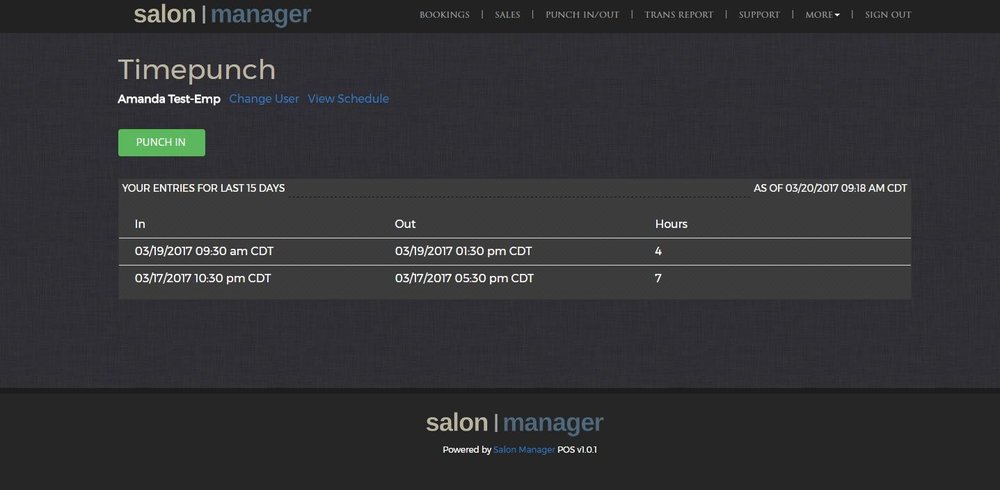 Salon Manager Screenshot 1