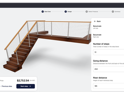 3D Railings Configurator with parametric models and custom logic.