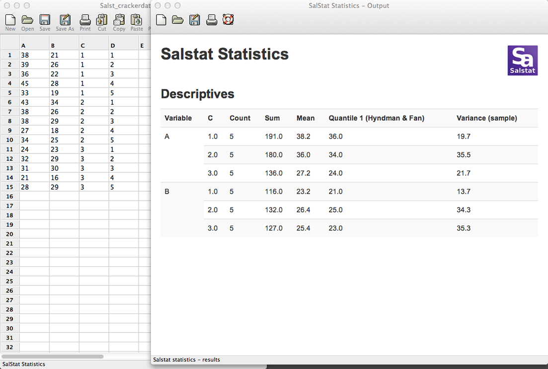 salstat statistics package download
