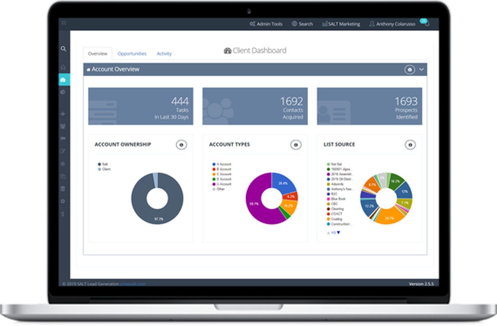 SALT CRM Dashboard