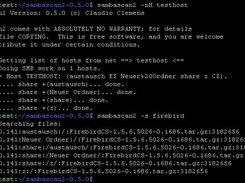 sambascan2 0.5.0 in action. Scanning and Searching