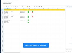 Samepage Spreadsheets let you collect and present big data
