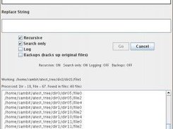 Recur. Search and Replace (SandR) v 2.5 Screenshot - Linux