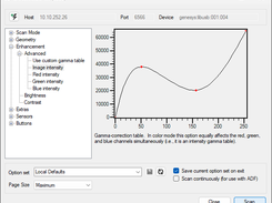 Editing a custom gamma curve