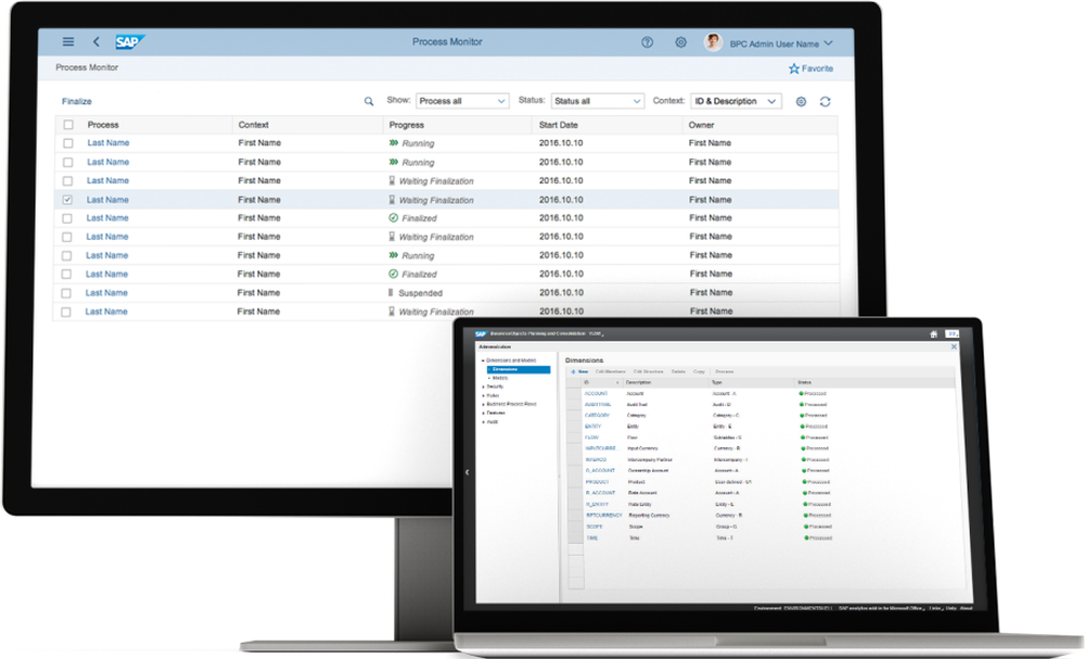 SAP BPC Screenshot 1