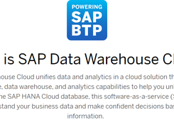 SAP Data Warehouse Cloud Screenshot 2