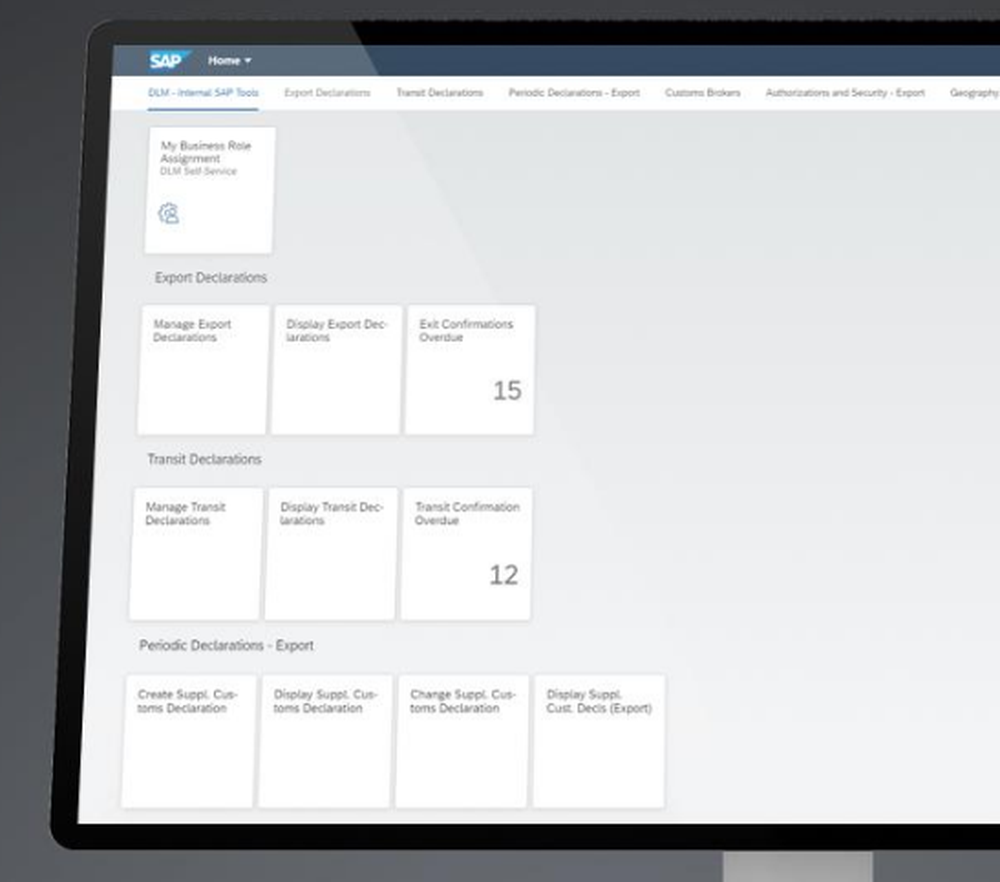 SAP Global Trade Services Screenshot 1