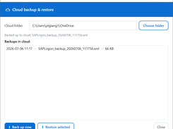cloud backup and restore