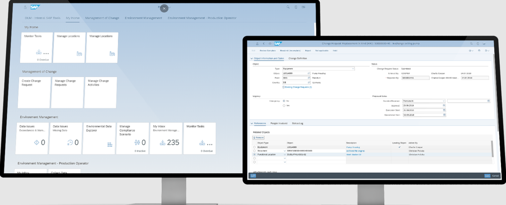 SAP Management of Change Screenshot 1