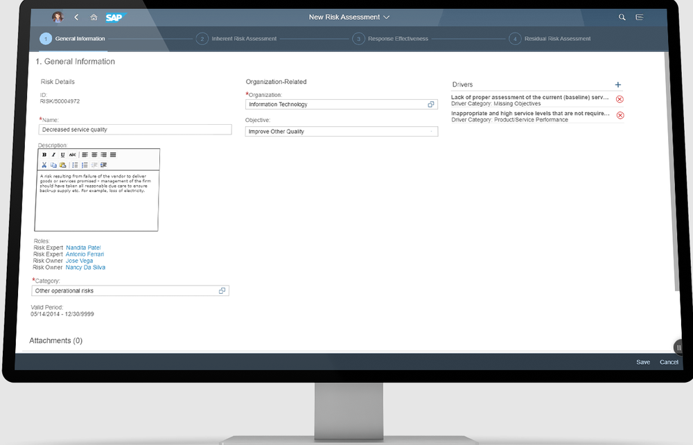 SAP Risk Management Screenshot 1