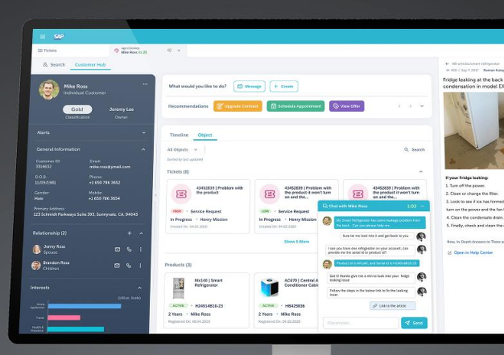 SAP Service Cloud Screenshot 1