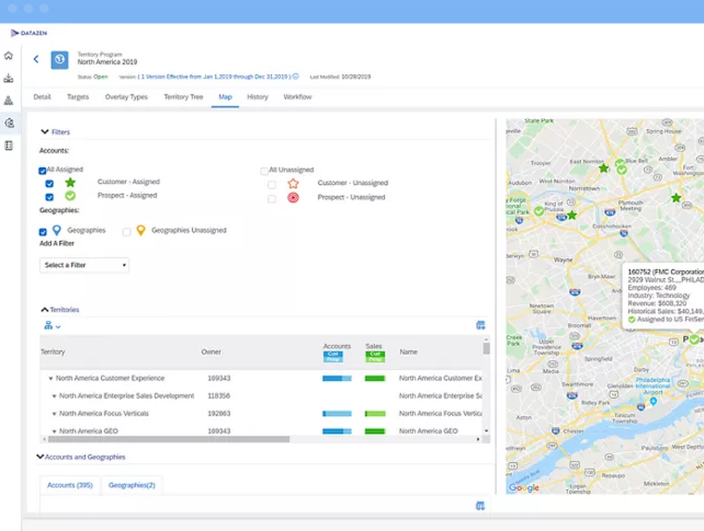 SAP SuccessFactors Territory and Quota Screenshot 1