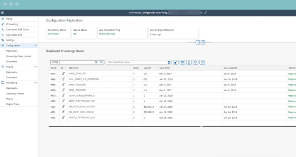 SAP Variant Configuration and Pricing Screenshot 1