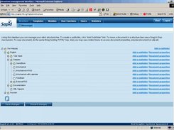 Site structure management interface