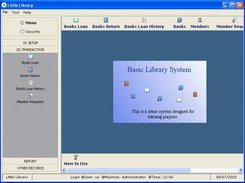 L.H.S task panel as menu