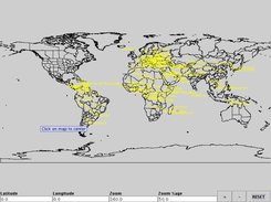 Default map view of the world