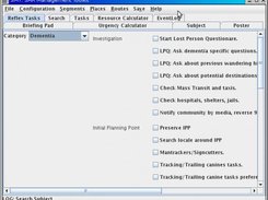 Assigning reflex tasks from subject category.