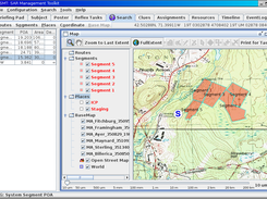 Map view of Staging and 5 segments with POAs assigned.