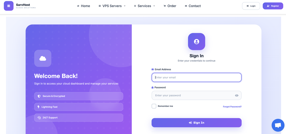 SarvHost Screenshot 1