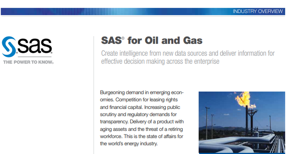 SAS for Oil & Gas Screenshot 1