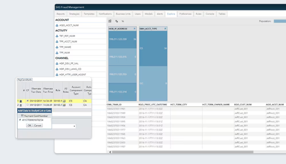 SAS Fraud Management Screenshot 1