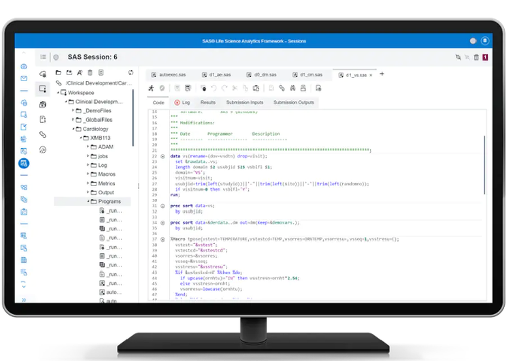 SAS Life Science Analytics Framework Screenshot 1