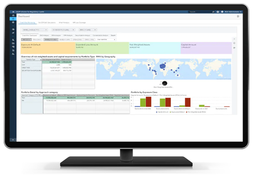 SAS Solution for Regulatory Capital Screenshot 1