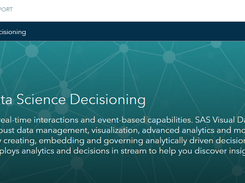 SAS Visual Data Science Decisioning Screenshot 1