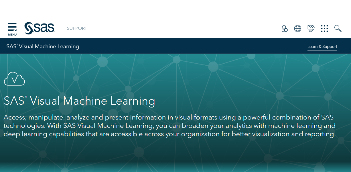 SAS Visual Machine Learning Screenshot 1