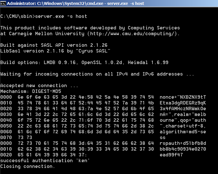 CyrusSASL for Windows download