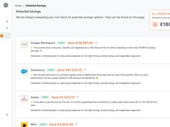 SaaS savings analysis