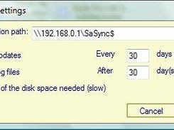 SaSyncConfig - Advanced settings