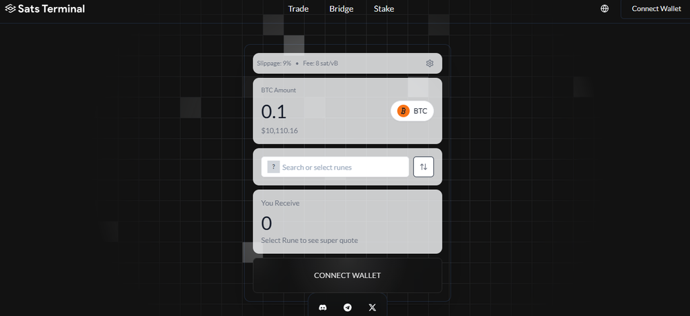 Sats Terminal Screenshot 1