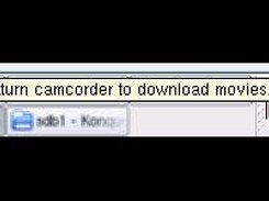 applet view while Saturn camcorder is disconnected.
