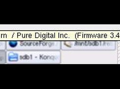 applet view while Saturn camcorder is connected.