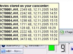 basic information about your movies is displayed as tool tip