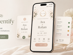 Saventify RSVP and Save the date digital invitations