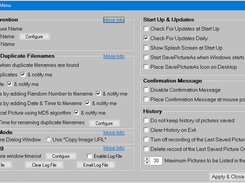 Addtional Settings Screen