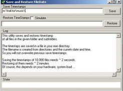 SaveRestoreFileDate Screenshot 1