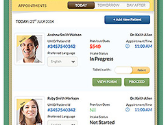 Saviance Patient Intake Tablet Screenshot 1