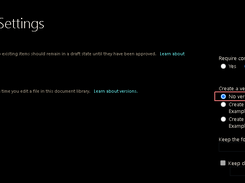 Sharepoint Disable and Delete Versioning Screenshot 1