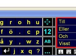Swedish frequency keyboard for switch input